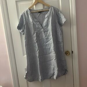 Tahari linen striped dress size 1X